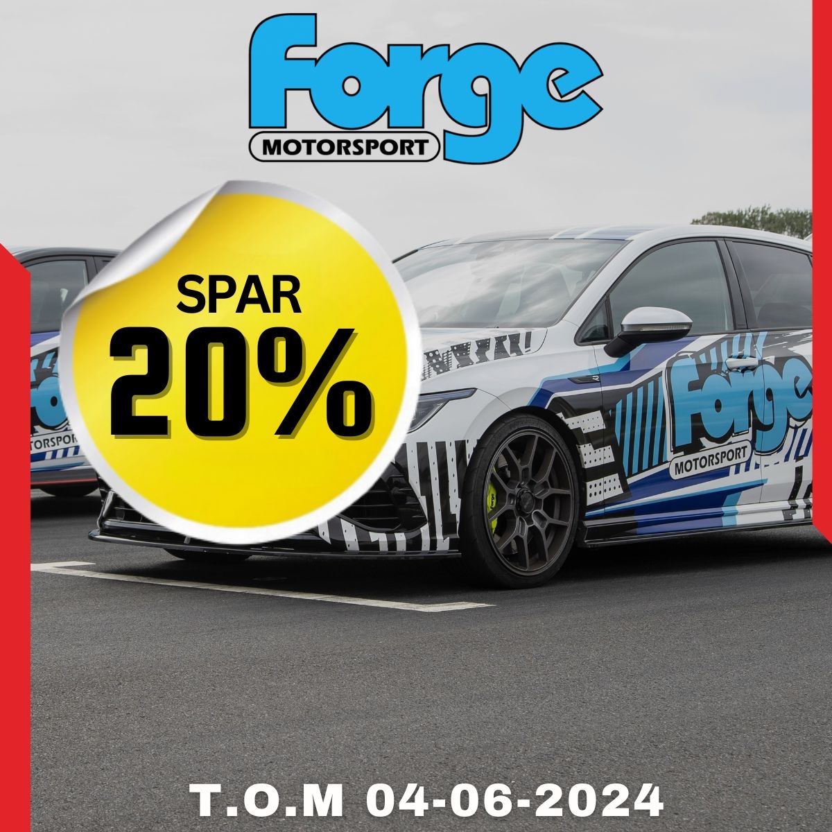 Spar 20% på Forge Motorsport på Nardocar.no